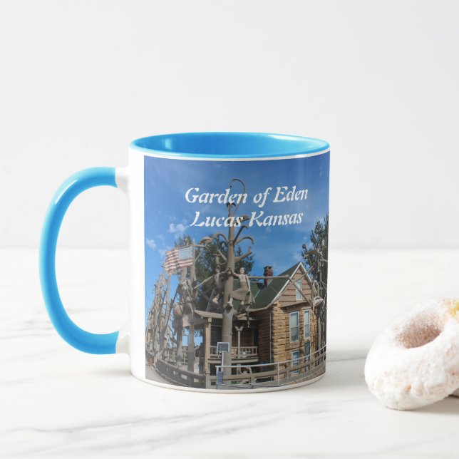 Garden of Eden Lucas Kansas   Mug (With Donut)