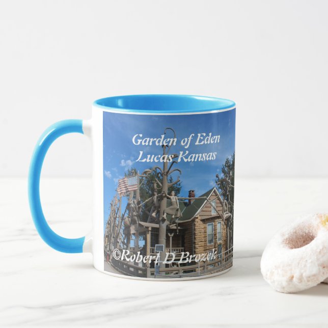 Garden of Eden Lucas Kansas   Mug (With Donut)