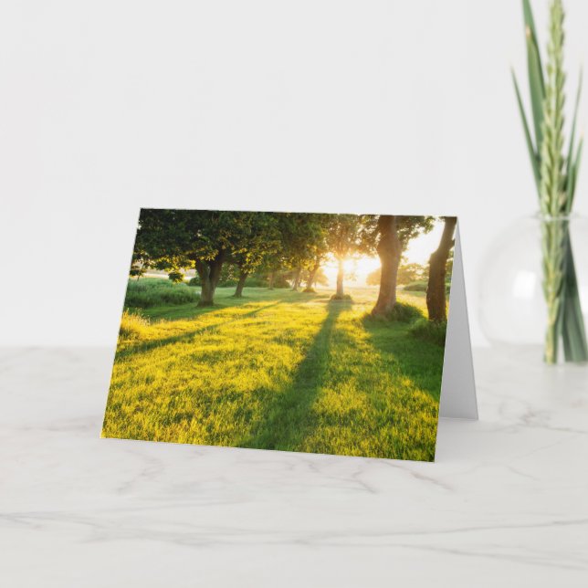 Garden Of Eden Oak Trees Card (Front)