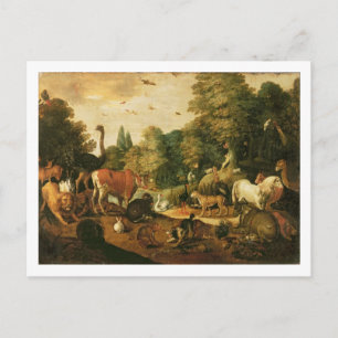 Garden of Eden (oil on canvas) Postcard