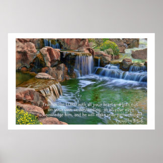 Garden Of Eden Proverbs 3:5-6 Poster