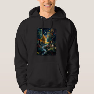 Garden of Eden Religious Biblical Starry Night Pai Hoodie