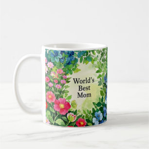 Garden Of Flowers World's Best Mum Coffee Mug