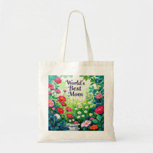 Garden of Flowers - World's Best Mum Tote Bag