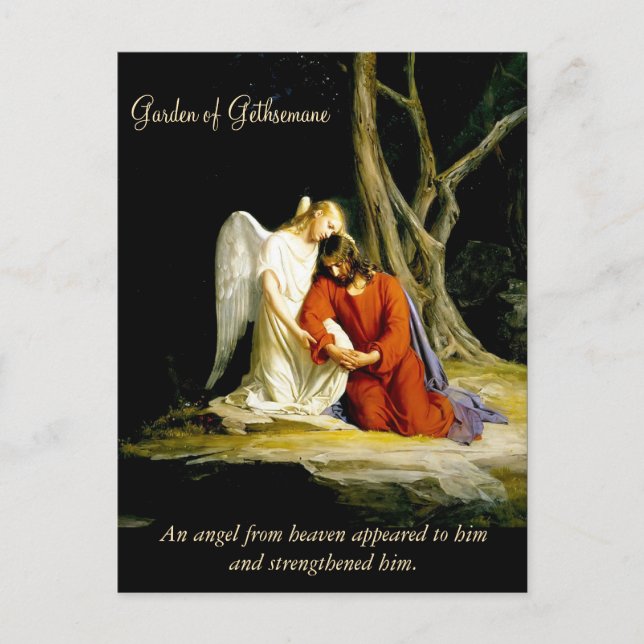Garden of Gethsemane Carl Bloch Postcard (Front)