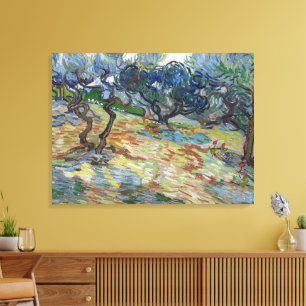 Garden of Gethsemane, Mount of Olives by van Gogh Canvas Print