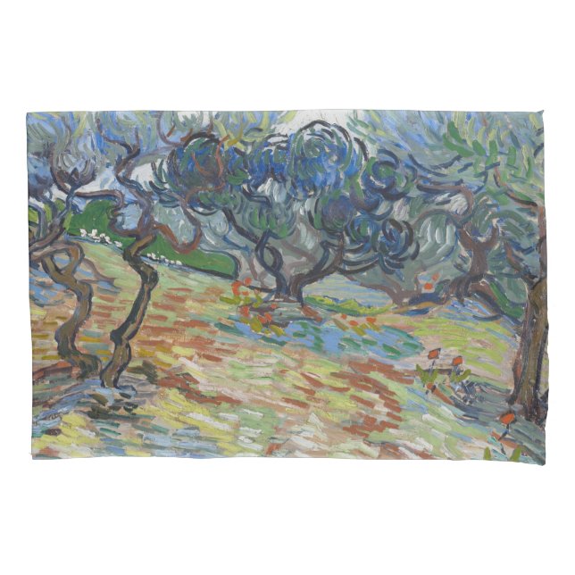 Garden of Gethsemane, Mount of Olives by van Gogh Pillowcase (Front)
