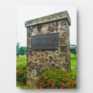 Garden of Gethsemane Park Plaque