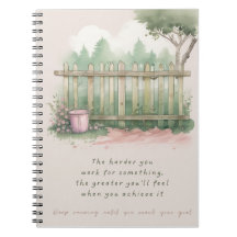 Garden of Goals Spiral Photo Notebook