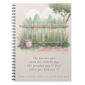 Garden of Goals Spiral Photo Notebook