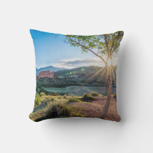 Garden Of Gods Tree Sunburst Cushion