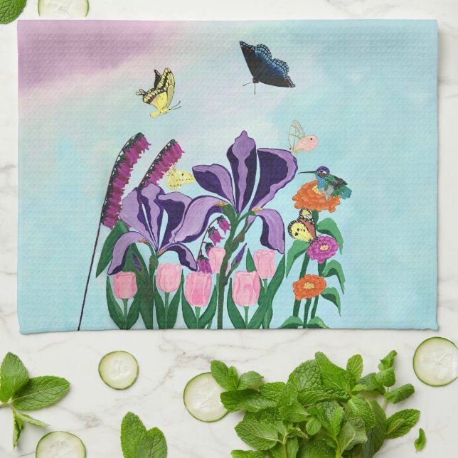 Garden of Heavenly Delights Tea Towel (Folded)