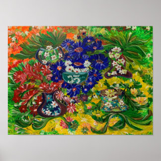 Garden of Joy - Om Canvas Painting Poster