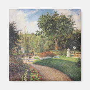 Garden of Les Mathurins at Pontoise by Pissarro Magnet