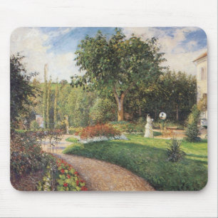Garden of Les Mathurins at Pontoise by Pissarro Mouse Pad