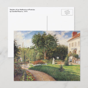 Garden of Les Mathurins at Pontoise by Pissarro Postcard