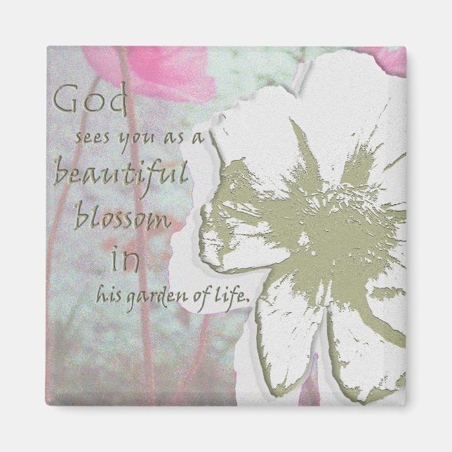 "Garden of Life" digital collage Magnet (Front)