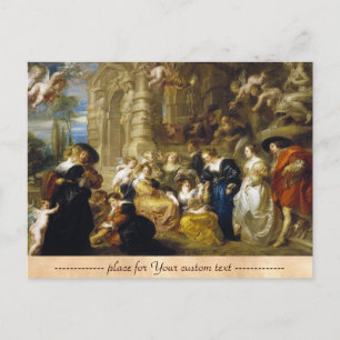 Garden of Love Peter Paul Rubens  masterpiece Postcard