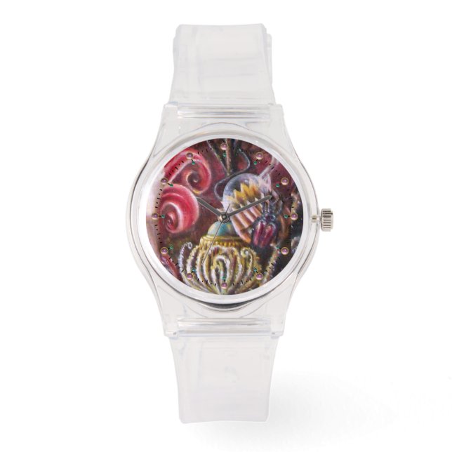 GARDEN OF MELISSA / Magic Flowers With Scarab Watch (Front)