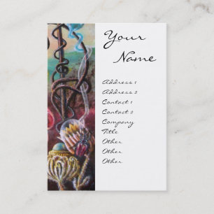 GARDEN OF MELISSA white blue fuchsia purple Business Card