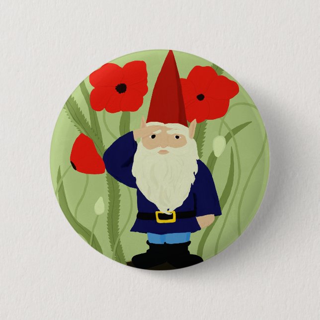 Garden of Remembrance Gnome Button (Front)
