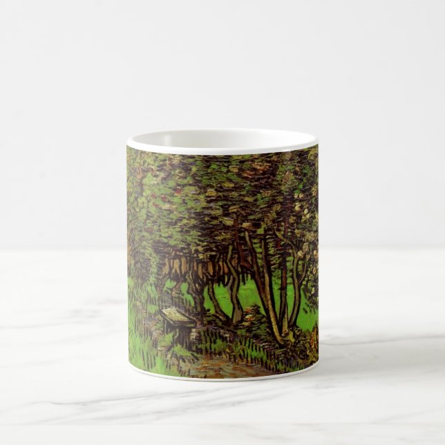 Garden of Saint-Paul Hospital by Vincent van Gogh Coffee Mug (Center)