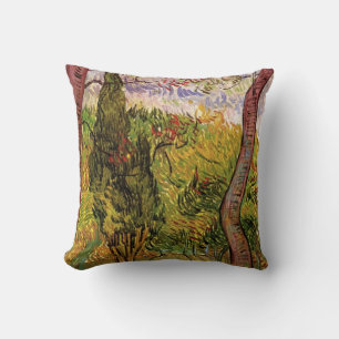 Garden of Saint-Paul Hospital by Vincent van Gogh Cushion