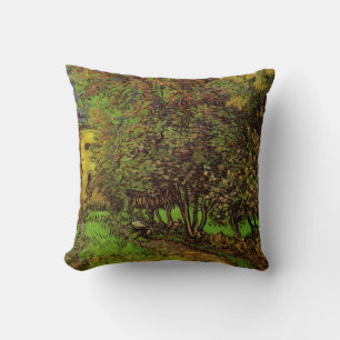 Garden of Saint-Paul Hospital by Vincent van Gogh Cushion