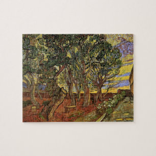 Garden of Saint-Paul Hospital by Vincent van Gogh Jigsaw Puzzle