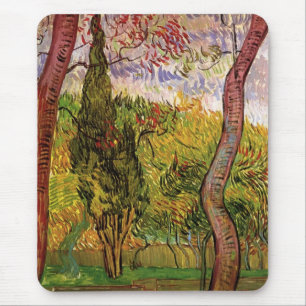 Garden of Saint-Paul Hospital by Vincent van Gogh Mouse Pad