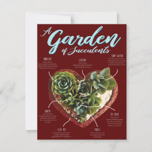 Garden Of Succulents Thank You Card