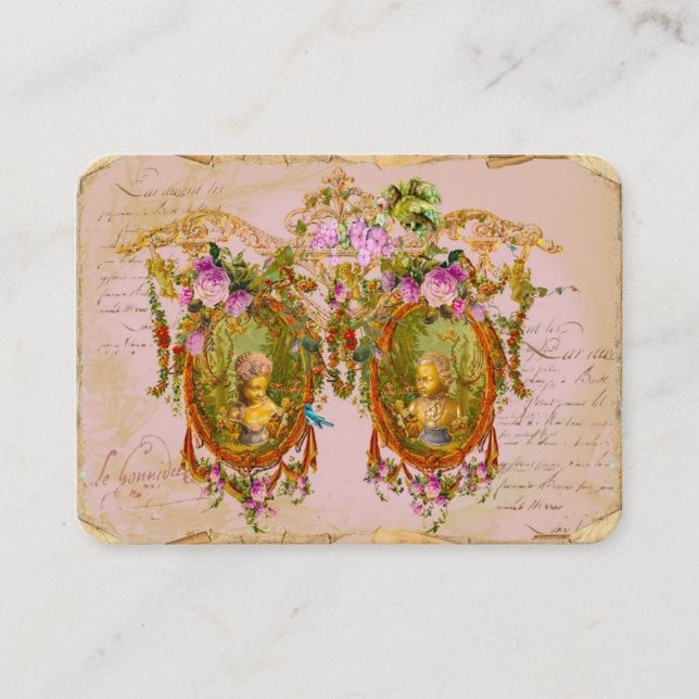 Garden of the Ancients Business Card Pink Nordeens (Front)