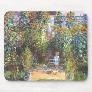 Garden of the Artist at Vetheuil - Claude Monet Mouse Pad