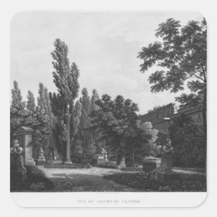 Garden of the cloister, Musee des Monuments Square Sticker