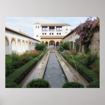 Garden of the Generalife, Alhambra, Spain - Poster