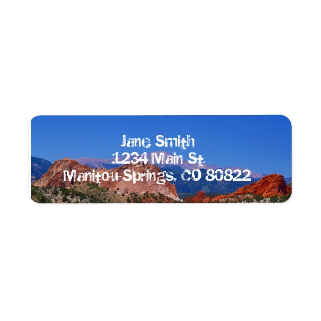 Garden of the Gods Address Labels (Front)