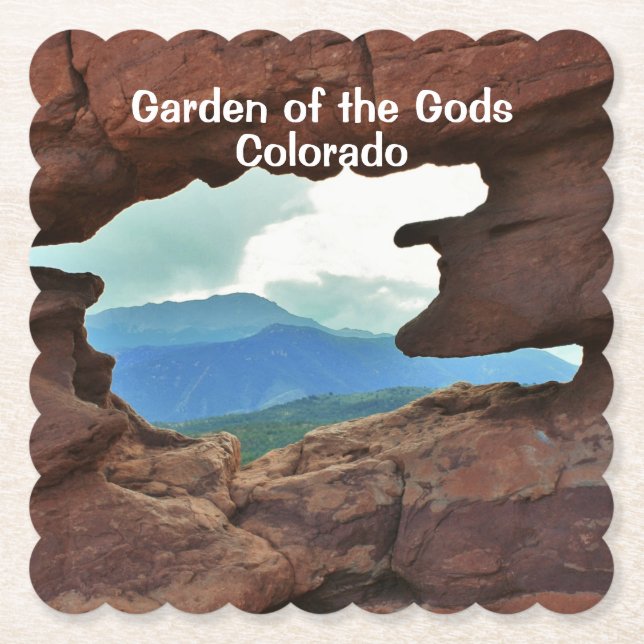 Garden of the Gods Colorado Paper Coaster (Front)