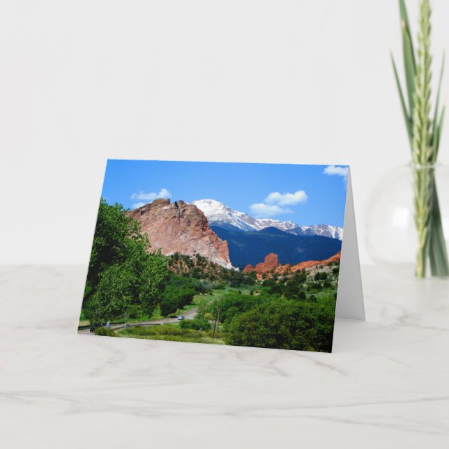 Garden of the Gods - Colorado Scenic (Blank) Card (Front)
