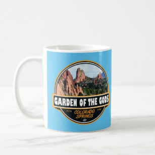 Garden of the Gods Colorado Springs Travel Emblem Coffee Mug