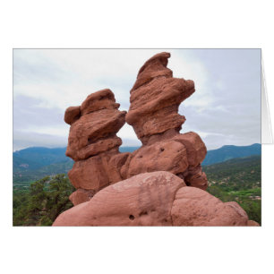 Garden of the Gods Landmark and Mountains