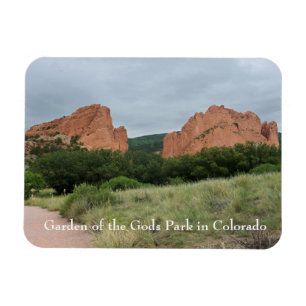Garden of the Gods Monoliths Along Trail Magnet