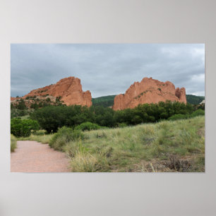 Garden of the Gods Monoliths Along Trail Poster