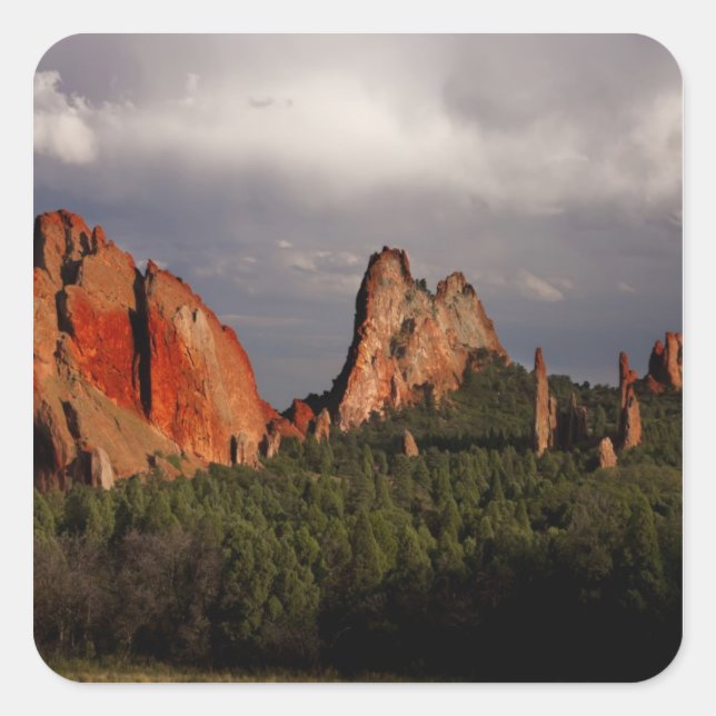 Garden of the Gods Square Sticker (Front)