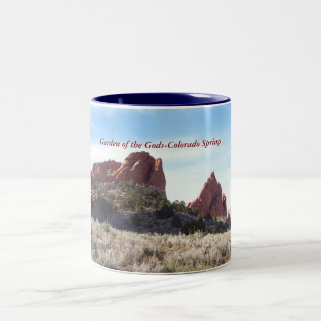 GARDEN OF THE GODS Two-Tone COFFEE MUG (Center)