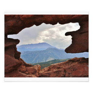 Garden of the God's with a view of Pike's Peak Photo Print