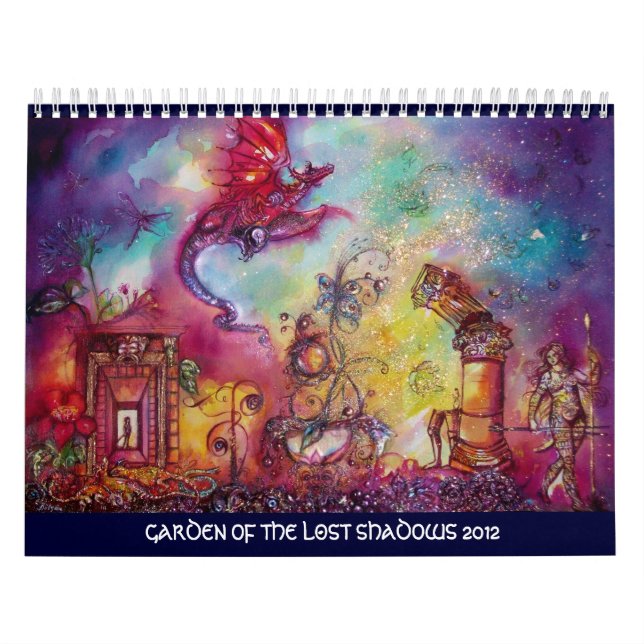 GARDEN OF THE LOST SHADOWS -2012 FLYING RED DRAGON CALENDAR (Cover)