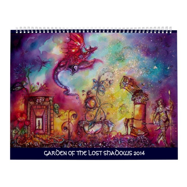 GARDEN OF THE LOST SHADOWS -2014 FLYING RED DRAGON CALENDAR (Cover)
