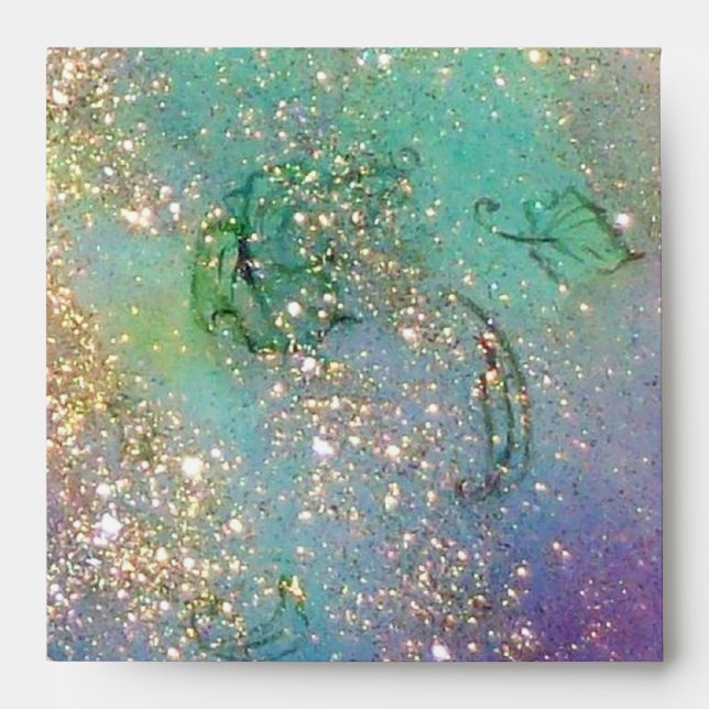 GARDEN OF THE LOST SHADOWS blue green Envelopes (Front)