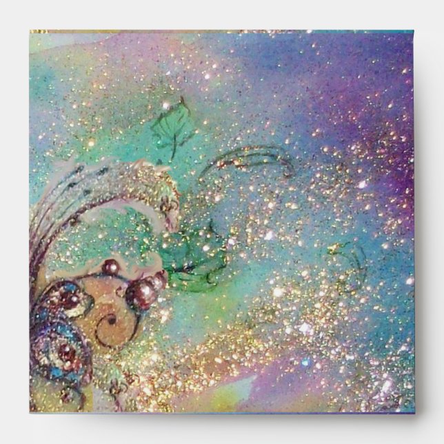 GARDEN OF THE LOST SHADOWS blue green purple Envelopes (Front)