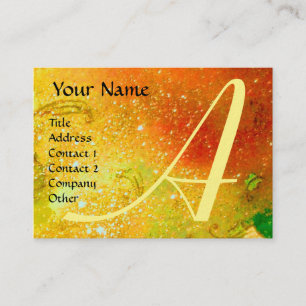 GARDEN OF THE LOST SHADOWS -BUTTERFLY MONOGRAM BUSINESS CARD